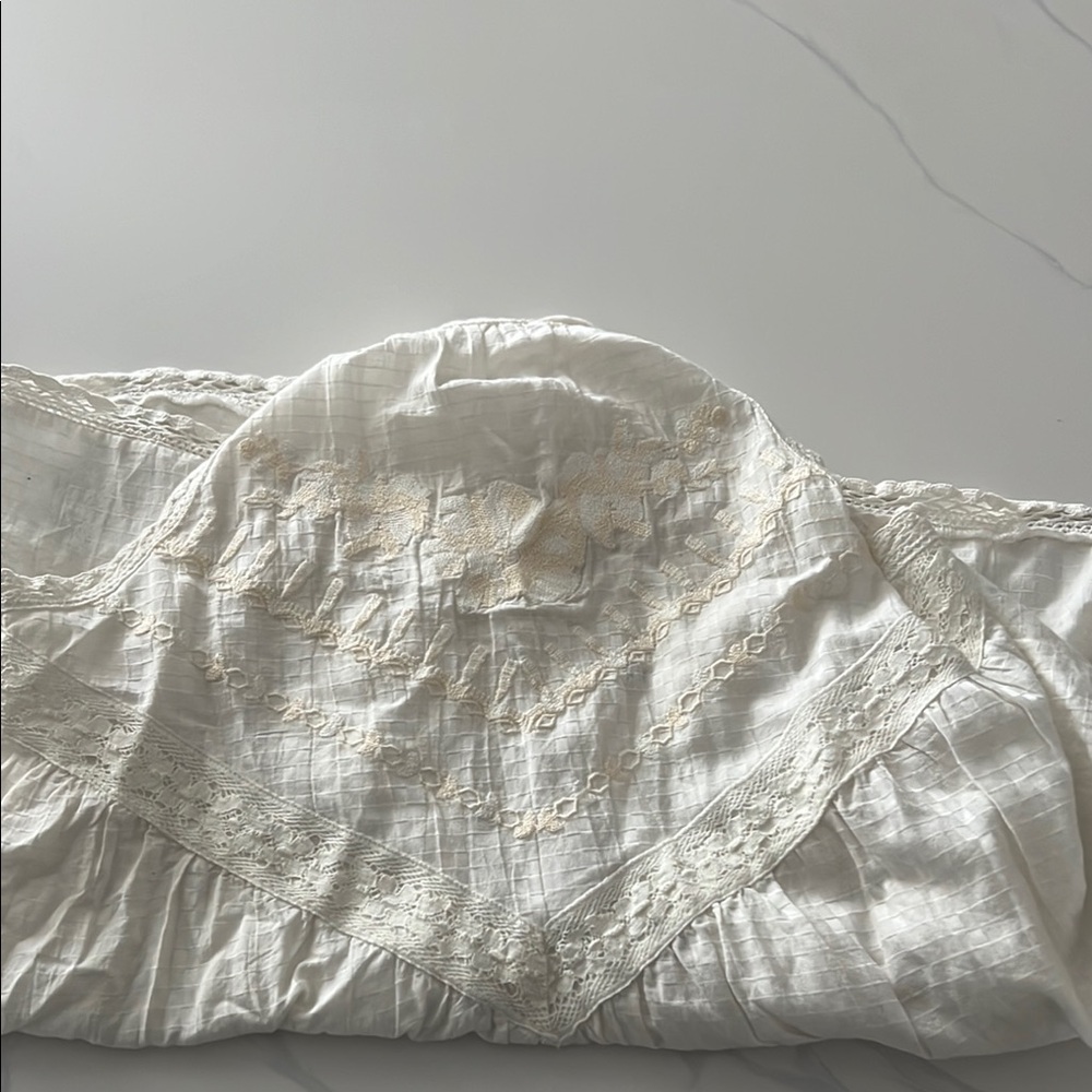 Free People White Lace Blouse